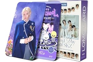 KPOPBP SKZ Magic School Photocards Album 55 PCS SKZ's Perfect Day Photo Cards KPOP Gift Lomo Cards Merch for SKZ Boys and Girls