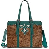 Trinity Ranch Duffel Bag for Women Genuine Cowhide Carry-All Cowhide Large Tote bag TR202G-8355TQ