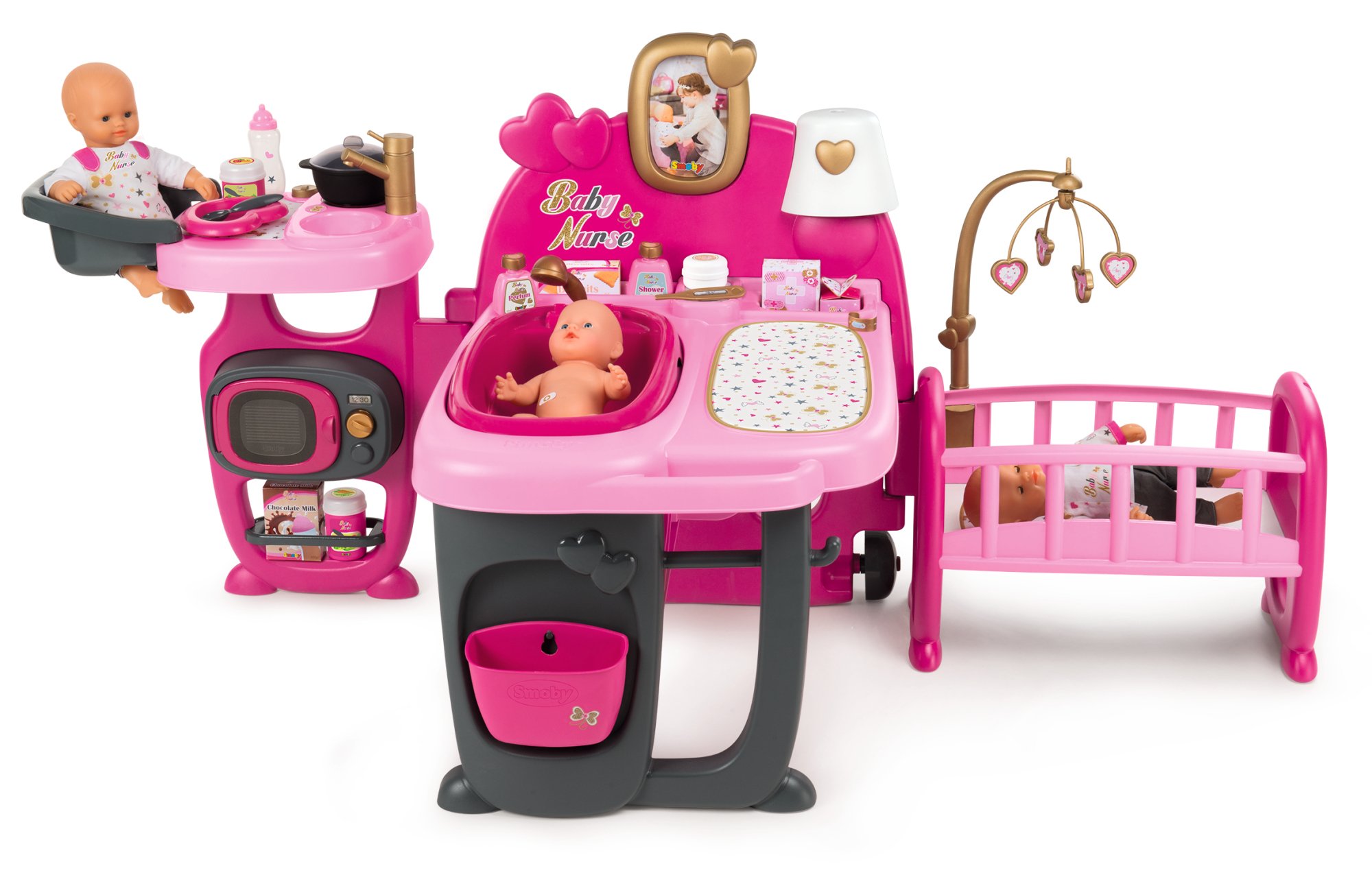 Casa de los bebés de Baby Nurse plegable con 23 accesorios (Smoby 220327) product