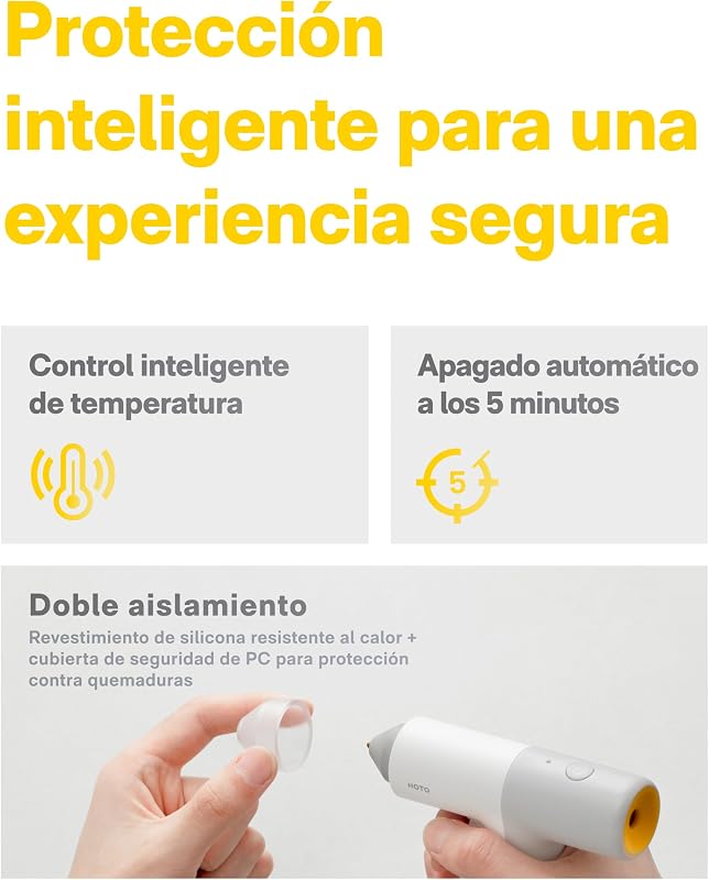 Pistola de silicone quente sem fios, 10 bares, aquecimento 30S