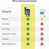 Hemway Jet Black Hybrid Polymer Sealant Adhesive 13.1oz All in One view 6