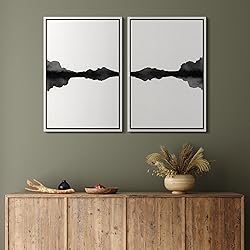 MUDECOR Framed Canvas Print Wall Art Set Minimal