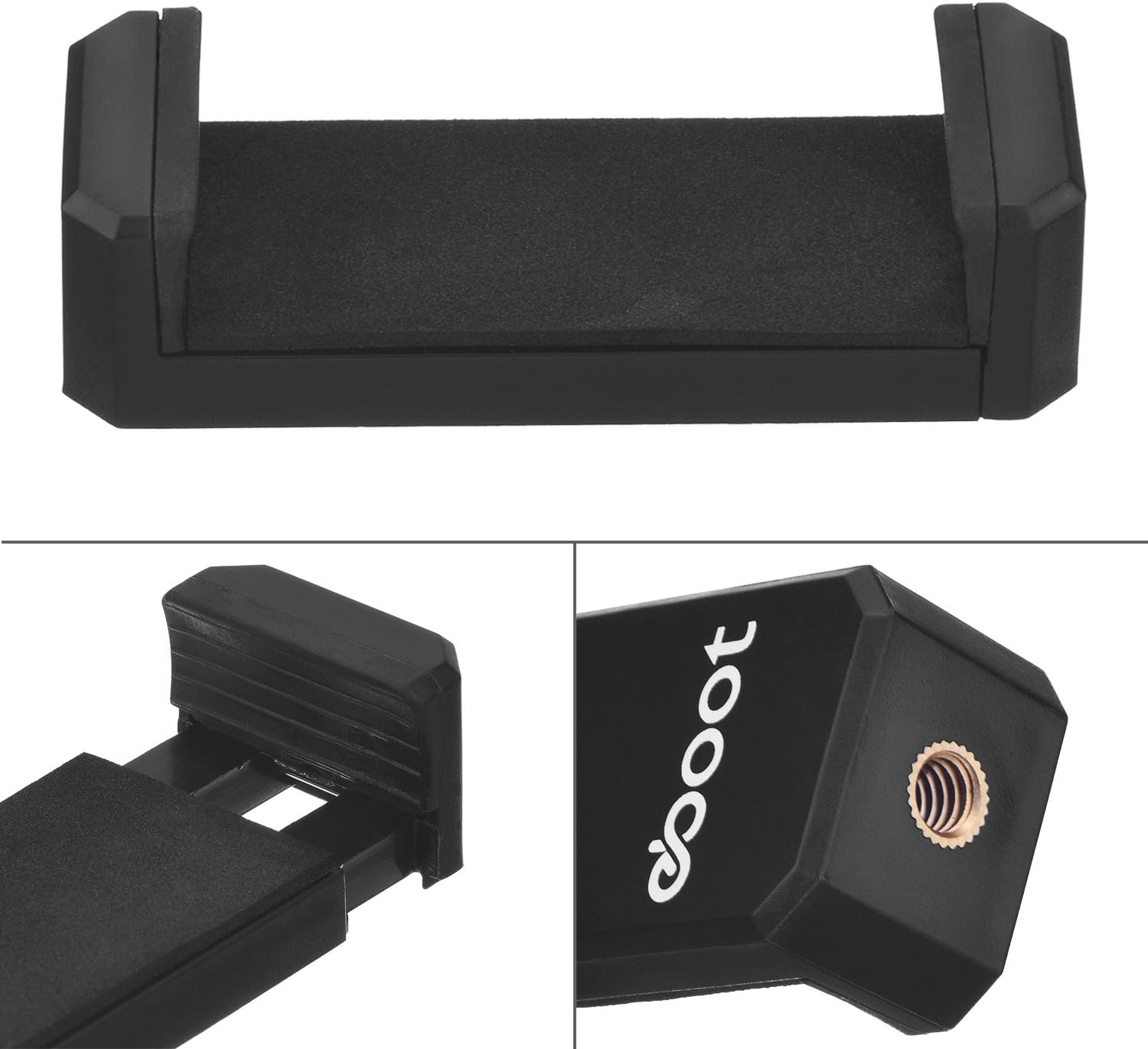 eBoot Universal Monopod Tripod Adapter Smartphone Holder Mount for iPhone 6Plus 6, iPhone 7Plus 7, Samsung Galaxy (Screw Mount) - Image 4