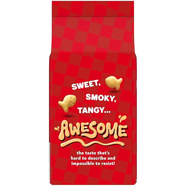 GOLDFISH AWESOME SAUCE FLAVORED CRACKERS, 6.1 OZ BAG