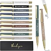 PerKoop 10 Sets Thank You Gifts Pens with Boxes Bulk Appreciation Party Favors for Employee Coworker Staff Nurse Teacher Team Office Supplies(Macaron,Mixed)