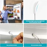 LiteTour Flexible Feeding Tube Cleaning Brush 155cm Slim Bristle Head 5cm x 1cm view 3
