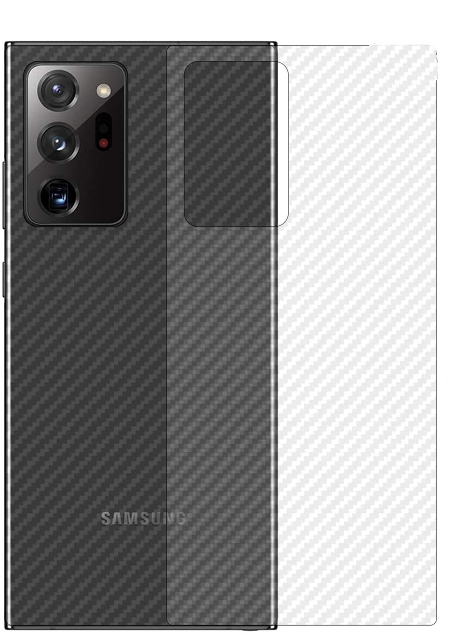 NOKOER Back Protector Flim for Samsung Galaxy Note 20 Ultra, [4 Pack] 0.1mm Ultra Slim Scratchproof Soft Back Film, [Anti-fingerprint] [Non-slip] [Transparent]