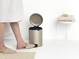 Brabantia NewIcon 5L Pedal Bin Metallic Gold Soft-Closure Bathroom view 5
