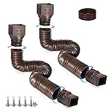 plusgutter 2 Pack Rain Gutter Downspout