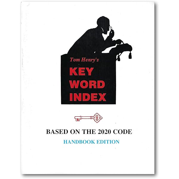 Amazon.com: 2023 Key Word Index Handbook Edition Based on the 2023