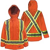 Viking Professional Journeyman 300D Rip-Stop Fire Retardant Reflective Jacket - Fire Resistant Hi Vis Jackets for Men