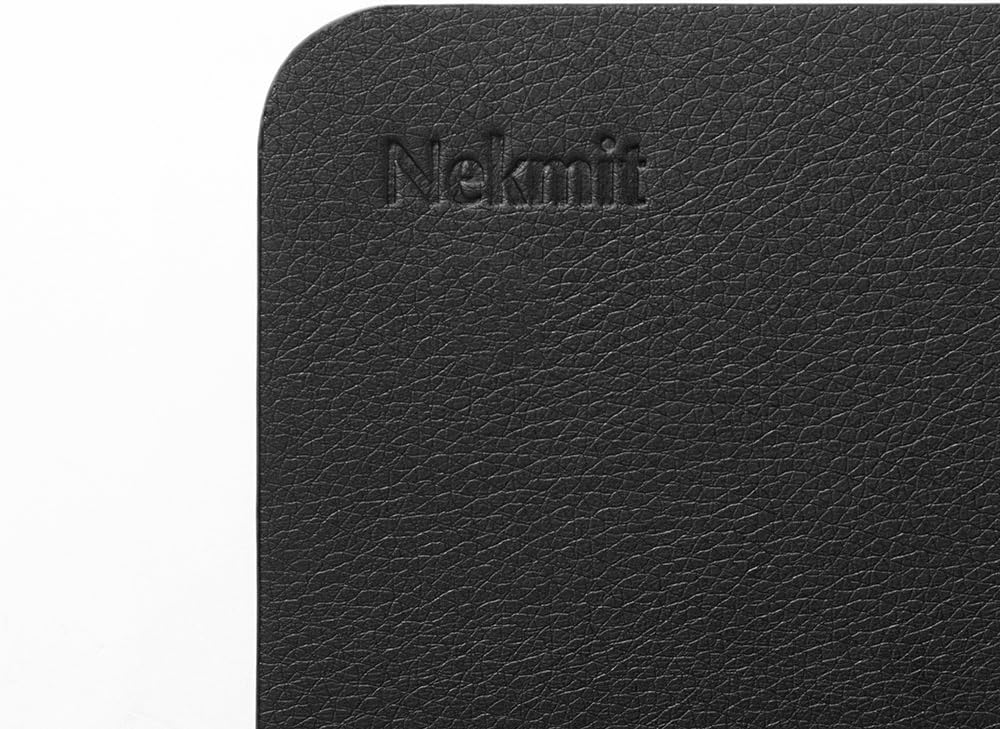 Nekmit Leather Desk Blotter Pad 36 x 20 Inches, Waterproof, Non-Slip, Black : Office Products