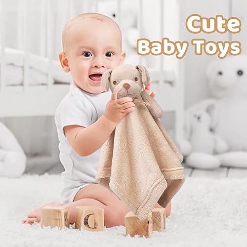 Pro Goleem Dog Security Blanket Brown Soft Puppy Lovey for Boys
