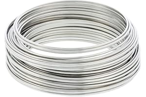 SKYPRO 304 Stainless Steel Wire 3mm 3.28Ft Soft Steel Wire Solid Bare Stainless Steel Wire Single Strand Lashing Soft Iron Wire Rustproof Crafts Wire