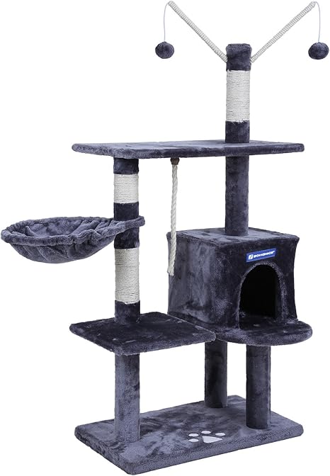 Amazon Com Feandrea 134 Cm Cat Tree Scratcher With Big Platform
