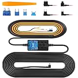 VanTop V9H Dash Cam Hardwire Kit, 11.5ft Mini USB Hard Wire Kit for Dashcam Converts 12V-24V to 5V/2.5A w/Fuse Kit and Instal
