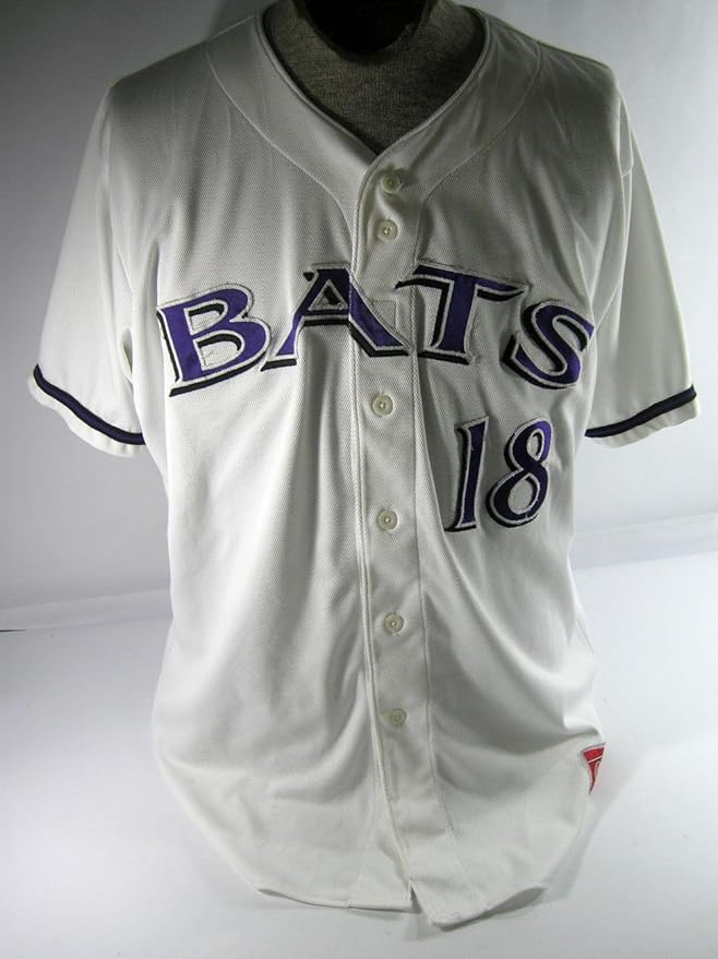 2015 Louisville Bats Michael Lorenzen 18 Game Used Home White Baseball