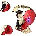 Iron Hero MK 5 Gold Edition 1:1 Wearable Helmet for Man – Voice, Touch & Remote Control with LED Eyes & Sound FX, Superhero-Inspired Collectible for Adults and Teens, Ideal for Cosplay & Display