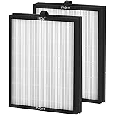 Luripid M200L Replacement Filter 2-Pack, Compatible with MOOKA M200L Air Purifier, 3-in-1 Filtration System (Pre-Filter, H13 HEPA, Activated Carbon)