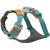 Ruffwear, Front Range Dog Chest Harness, Spring Mountains, Medium | Four Points of Adjustment, Foam Padded for All-Day Comfort, Two Strong Leash Attachment Points, ID Pocket and Reflective Trim