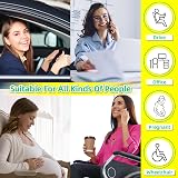 kingphenix Car Seat Cushion with Back Support Pillow Brown Memory Foam view 4