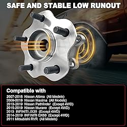 Pair 512388 Rear Wheel Bearing Hub Assembly