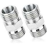 2pcs M14 to M14 Carbon Steel Fittings Adapters, Hydraulic Hose Pipe Thread Coupler for Mini Excavator Compatible with AGT, FF