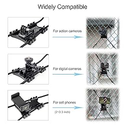 GEPULY Upgraded GoPro Fence Mount Hook Chain Link