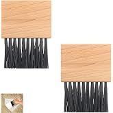 Foaaseea 2PCS Wooden Handle Umpire Brush &ndash; Baseball &amp; Softball Home Plate Cleaner for Referee Equipment Kit