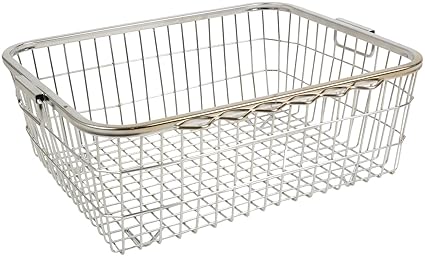 Buy Rust Proof Stainless Steel Utensil Basket Kitchen Rack Silver