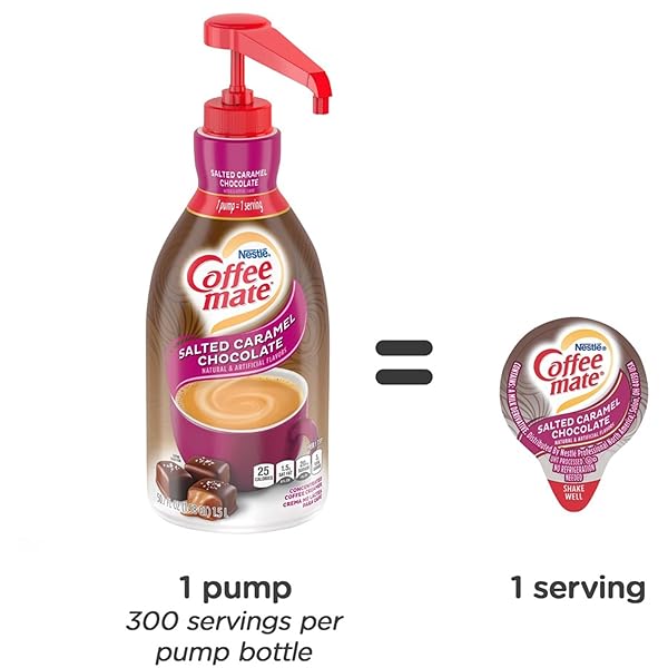 NESTLE® COFFEE-MATE® LIQUID CREAMER PUMP BOTTLE, SALTED CARAMEL, 50.7 FL OZ