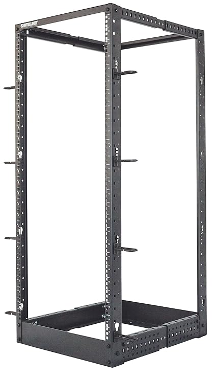 Intellinet 714242 48,26 cm 19' 4-Pfosten Laborgestell 26 HE Flatpack schwarz