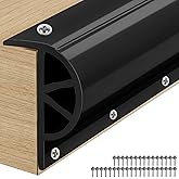 WTMORE Dock Bumpers, 12 Feet /16 Feet /24 Feet /32 Feet Full Protection Boat Dock Bumpers for Edging, Dock Fender for Straight Edge and Side, Includes Mounting Screws, Black Gray White Orange Blue
