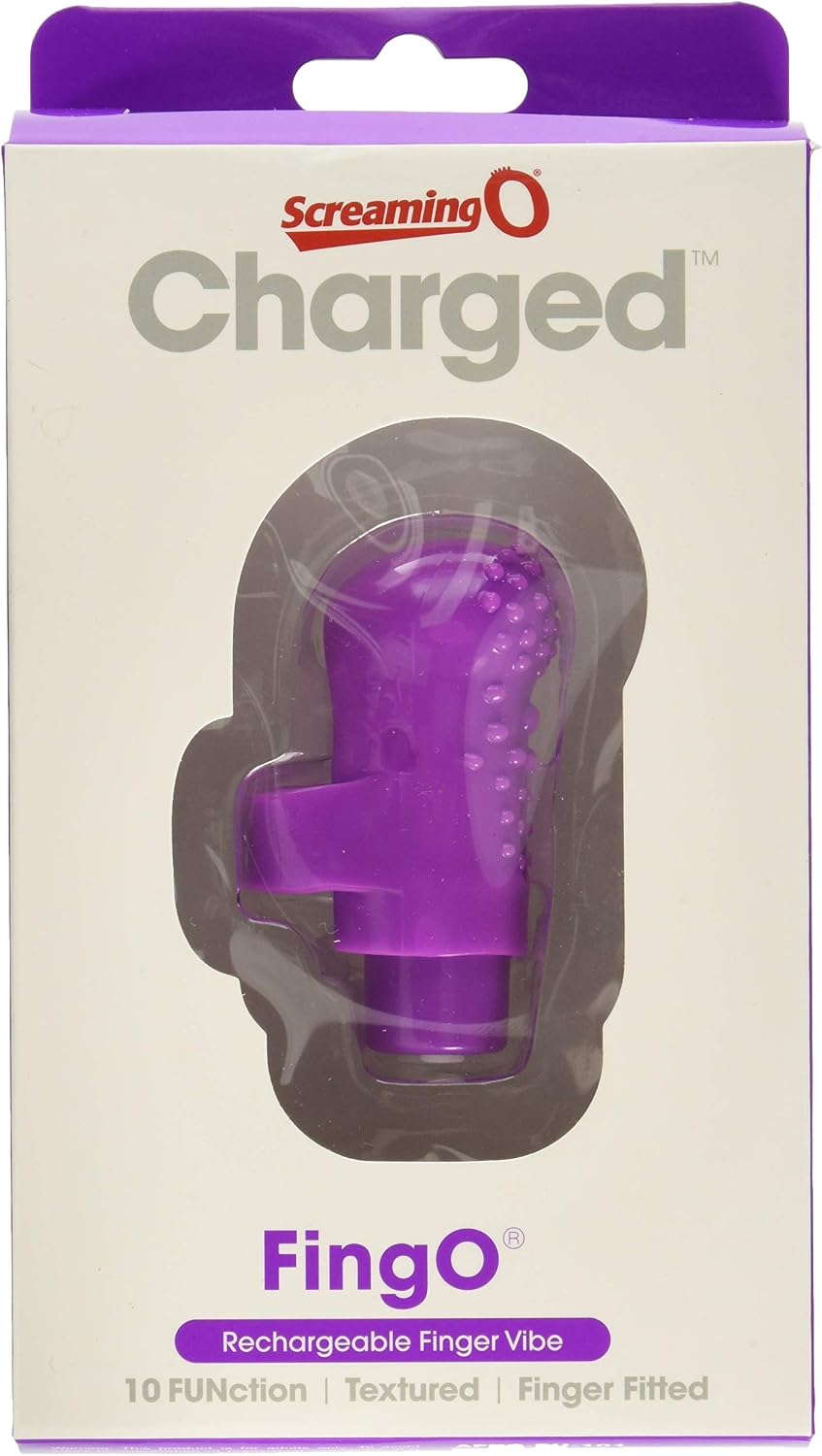 Screaming O Charged FingO Mini Rechargeable Finger Vibrator, Purple - Image 3