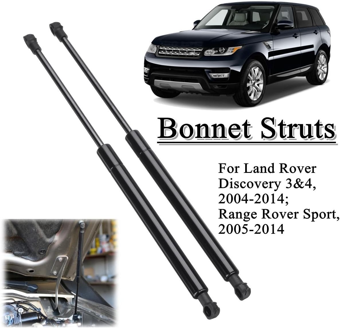 2pcs Front Hood Support Gas Struts LR009106 For Land