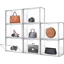 Amazon.com: Geetery 8 Pack Purse Organizer for Closet Clear