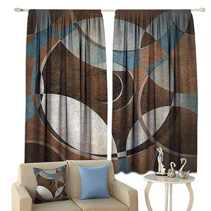 Amazon Com Fengruiyanjing Abstract Window Curtain Fabric Grunge