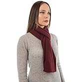 Dalle Piane Cashmere - 100% Cashmere Classic Scarf - Made in Italy - Neck Warmer (12" x 63") - Luxury Gift