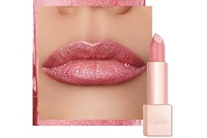 Oulac Moisturizing Pink Lipstick for Women - Tinted Lip Balm with Shimmmer, Lightweight Lip Makeup, Nourishing & Hydrating Formula, Vegan & Gluten Free, PG03 Pink Jewel