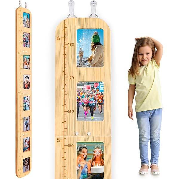 Child Growth Tracker Morxy Wooden Growth Chart For Wall – 6.33 Feet ...