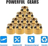 AEDIKO 10x 40T Extruder Gear 5mm Bore Brass 3D Printer Drive Wheel + Wrench view 2