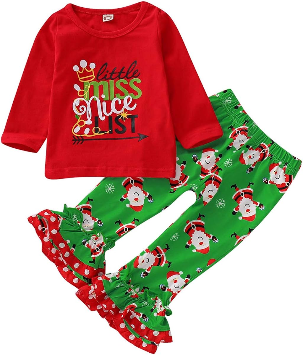 ruffle girl christmas outfits