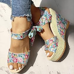 Gibobby Sandals for Women Wedge,Womens Espadrilles
