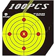Atflbox Bullseye Paper Shooting Target for The Range, 12x12 Inch High Visibility Target Paper for Indoor and Outdoor Shooting