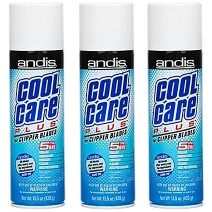ANDIS Cool Care Plus Clipper Lubricating Spray 5In1 3 x