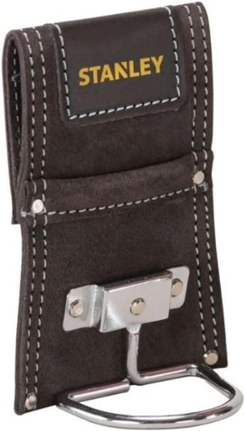 STANLEY STST1-80117 Leather Hammer Holder with Heavy Duty Steel Loop Black