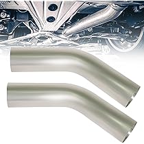 JEGS Exhaust Turndowns 2.5" ID - Pair With Clamps For Dual Exhaust Systems