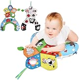 Vicloon Tummy Time Pillow Baby Toy Black White High Contrast Detachable Support view 1