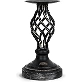 Candle Holders - Candlestick Holders Decorative LHQOO Metal Vintage Candle Holder with Non-Slip Base, Available for Home Deco