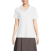 Lands' End School Uniform Women's Short Sleeve Feminine Fit Interlock Polo Shirt